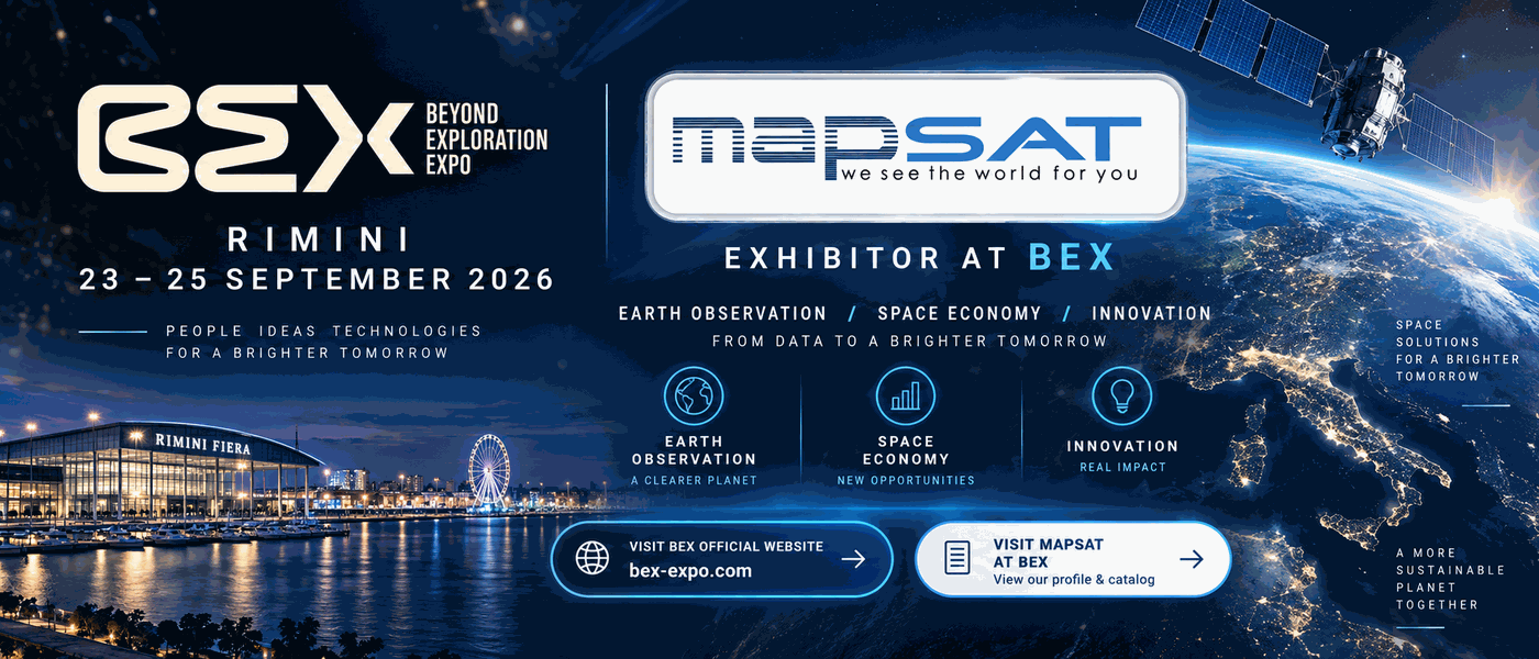 MAPSAT partecipa come espositore a BEX - Beyond Exploration Expo, Rimini 23-25 settembre 2026